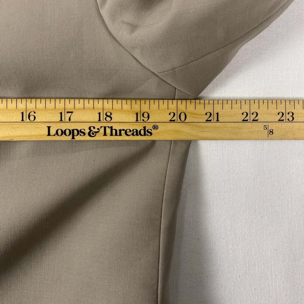 Zara Wool Blend Blazer Women S Beige Oversized Jacket Work Office Classic Layer - Picture 11 of 15